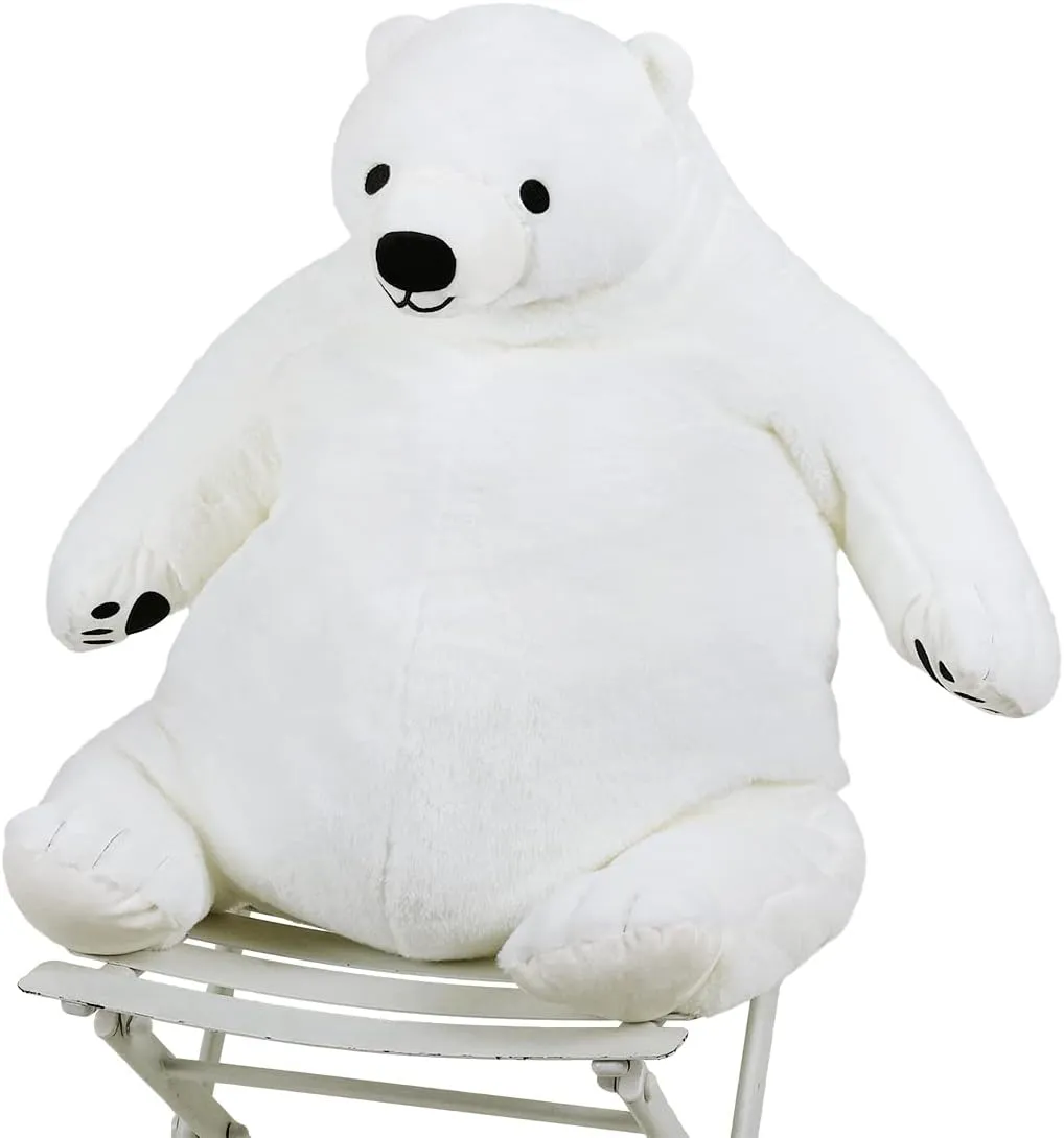 Decoration Valentine's Birthday Gift, 31.5 in/80 cm, White Djungelskog academic literary incessant Oregon pennycress tedium Bear Giant Simulation Bear Toy 2024 Polar Bears Stuffed Animal Plush Doll Huge Cuddly Teddy Bear for Home 