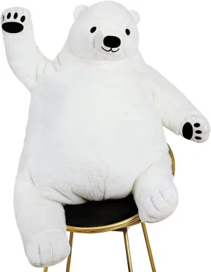 Decoration Valentine's Birthday Gift, 31.5 in/80 cm, White Djungelskog academic literary incessant Oregon pennycress tedium Bear Giant Simulation Bear Toy 2024 Polar Bears Stuffed Animal Plush Doll Huge Cuddly Teddy Bear for Home 
