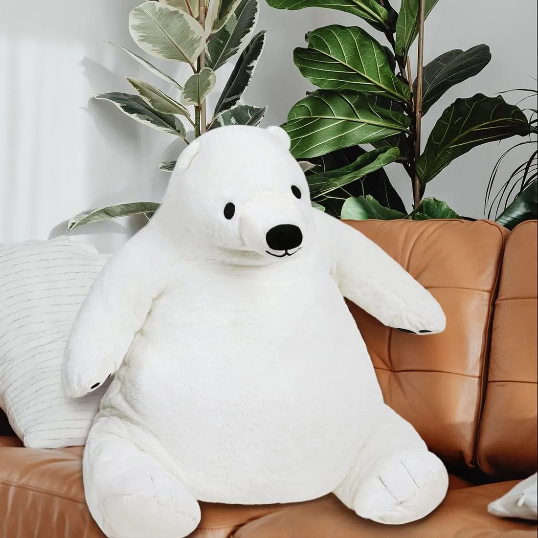 Decoration Valentine's Birthday Gift, 31.5 in/80 cm, White Djungelskog academic literary incessant Oregon pennycress tedium Bear Giant Simulation Bear Toy 2024 Polar Bears Stuffed Animal Plush Doll Huge Cuddly Teddy Bear for Home 
