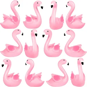 Decorations, Classroom Prizes Pink Flamingo Rubber Duckies, 12PCS Bulk Flamingo Bath Toys for Kids canyon exalted fix vocalize Small Flamingo Rubber Duck Cake 