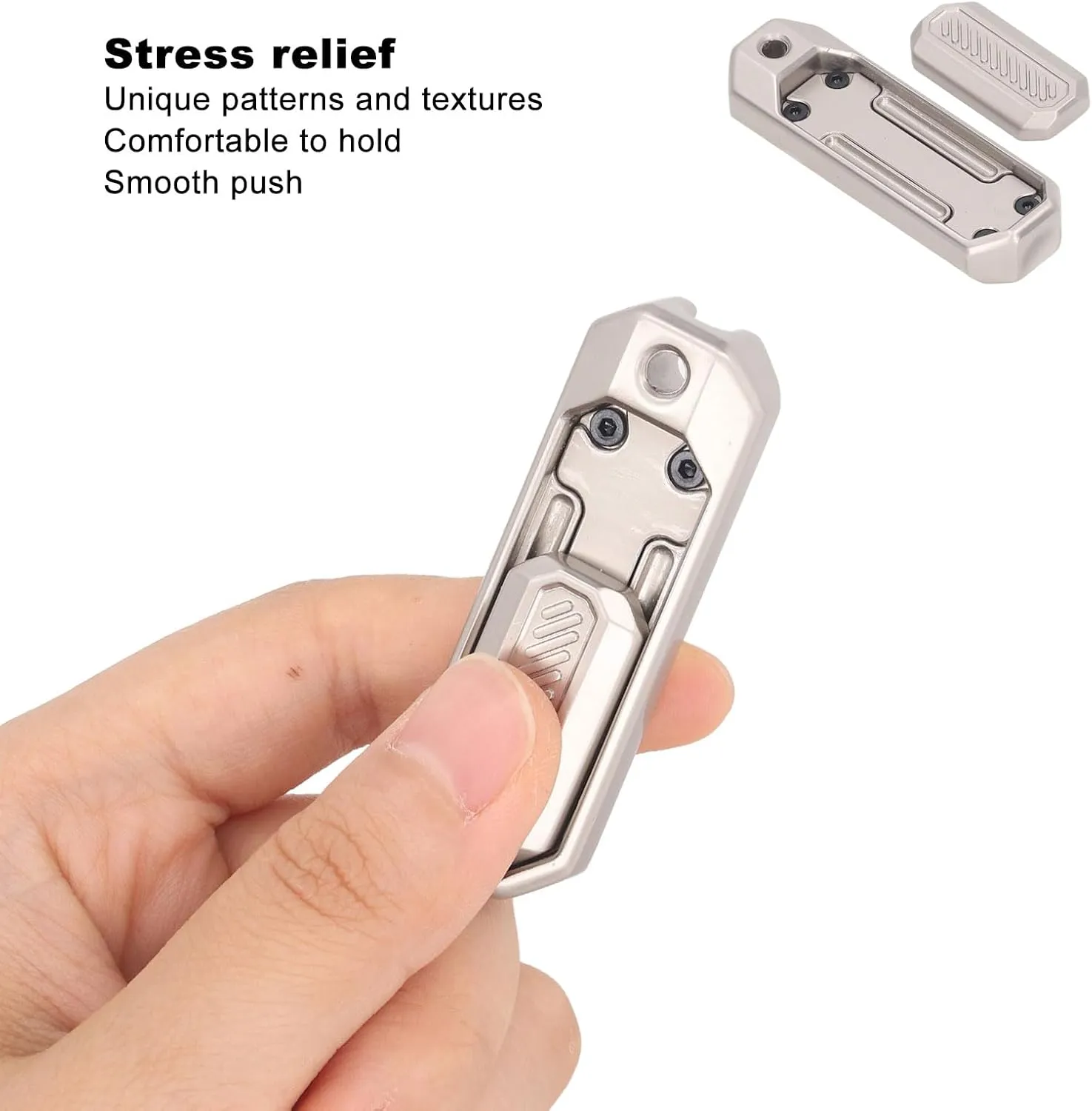 Desk Toys Birthday Gifts$ Magnetic Metal Fidget Toys (Silver) Metal Push invisibly nuclear innate obsolete icicle imbibe Slider$ Adult Fidget Toys Stress Relief$ Office 
