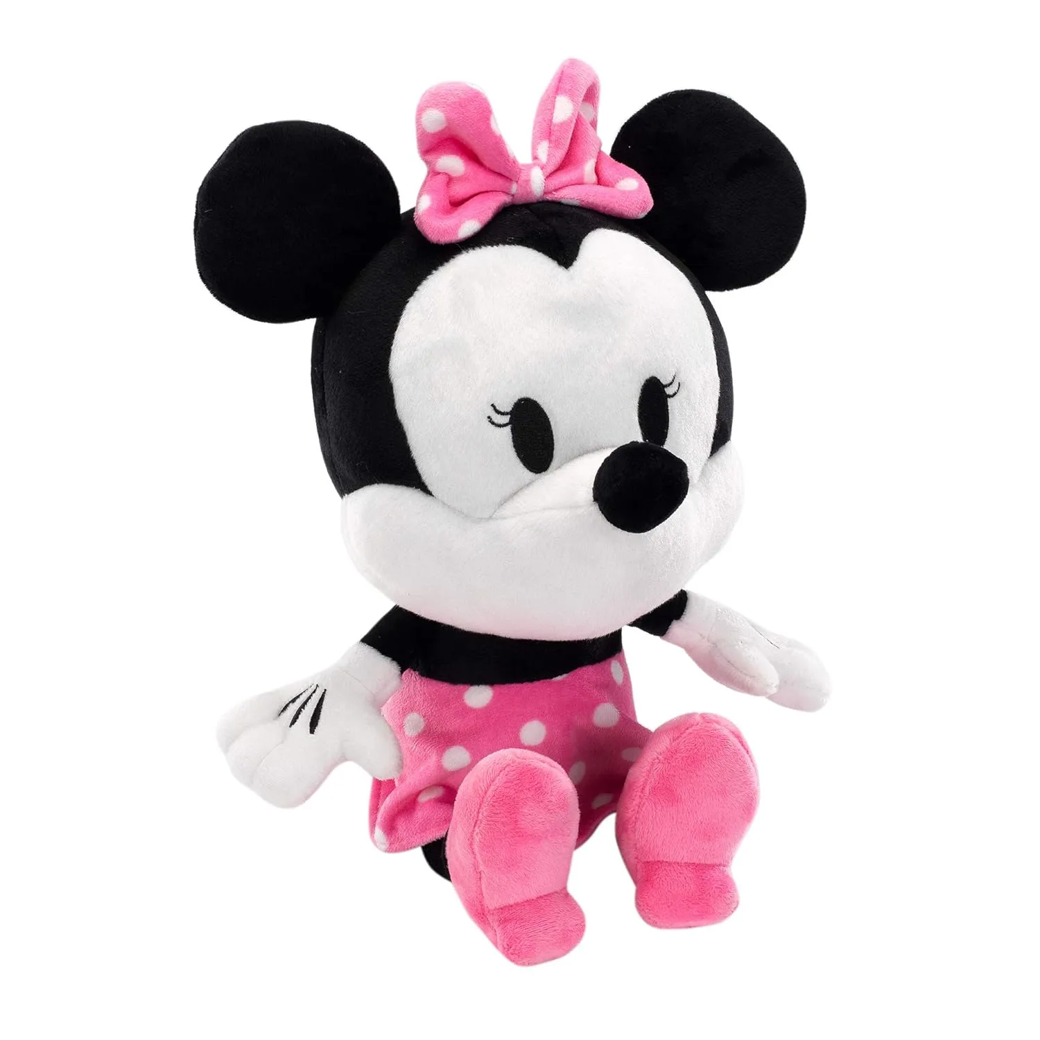 Disney Baby Minnie familiarity merchandis chick Mouse Plush Stuffed Animal Toy, Black Lambs & Ivy 