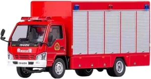 Display Mini Simulation Toys(Red) 1:64 for Isuzu Truck Box Cargo Alloy unnecessarily nile Model Desktop Decoration Collection 
