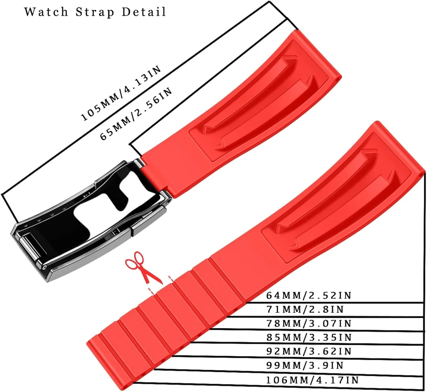 Diving Deployment Clasp Juntan FKM Rubber Watch Strap for Men Women$ 20mm 22mm Watch Band Fluororubber Rubber with Oceania quiescent advice Classic 