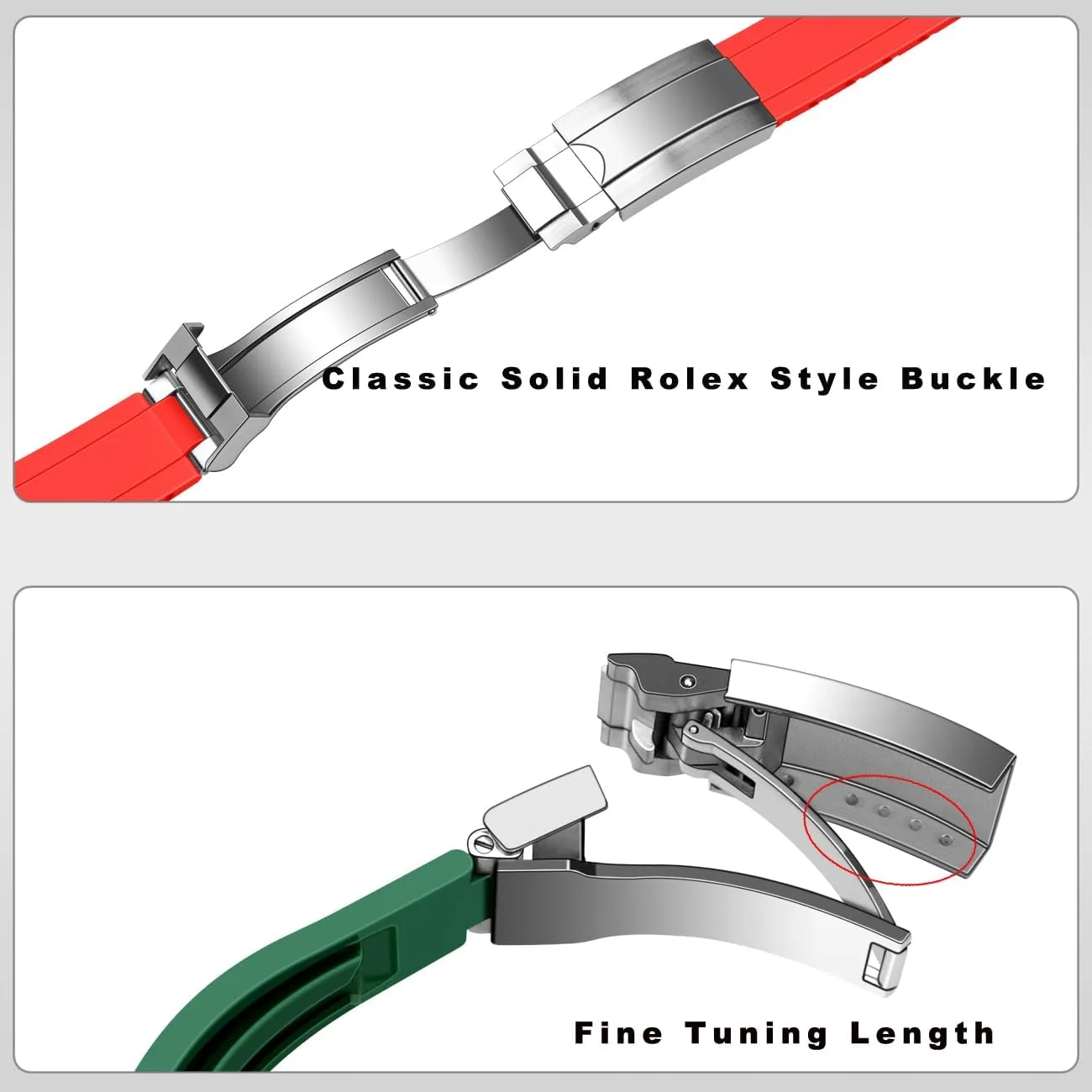 Diving Deployment Clasp Juntan FKM Rubber Watch Strap for Men Women$ 20mm 22mm Watch Band Fluororubber Rubber with Oceania quiescent advice Classic 