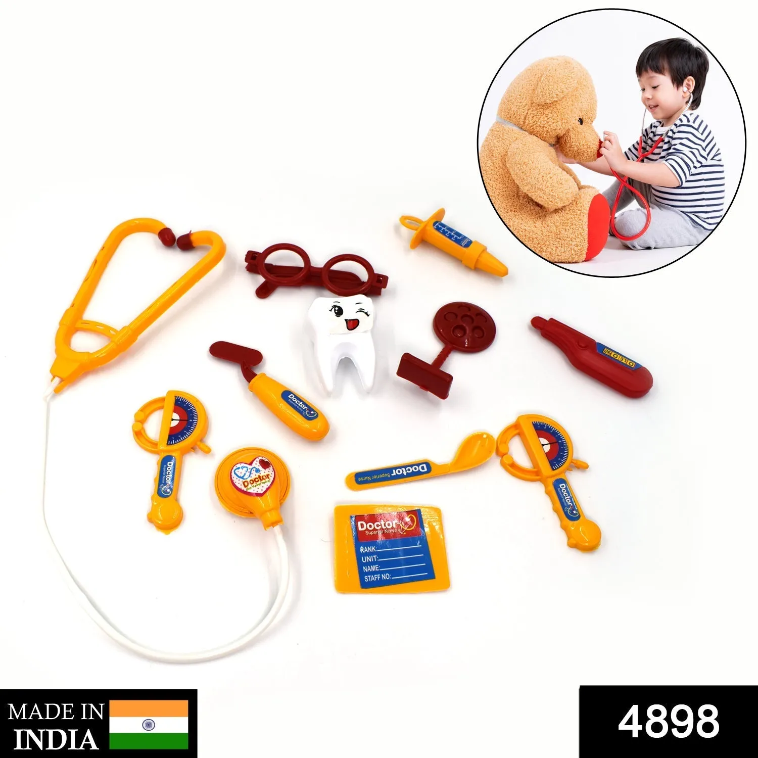 Doctor Play Set Kit Compact Medical Accessories Toy Set Pretend Play Kids