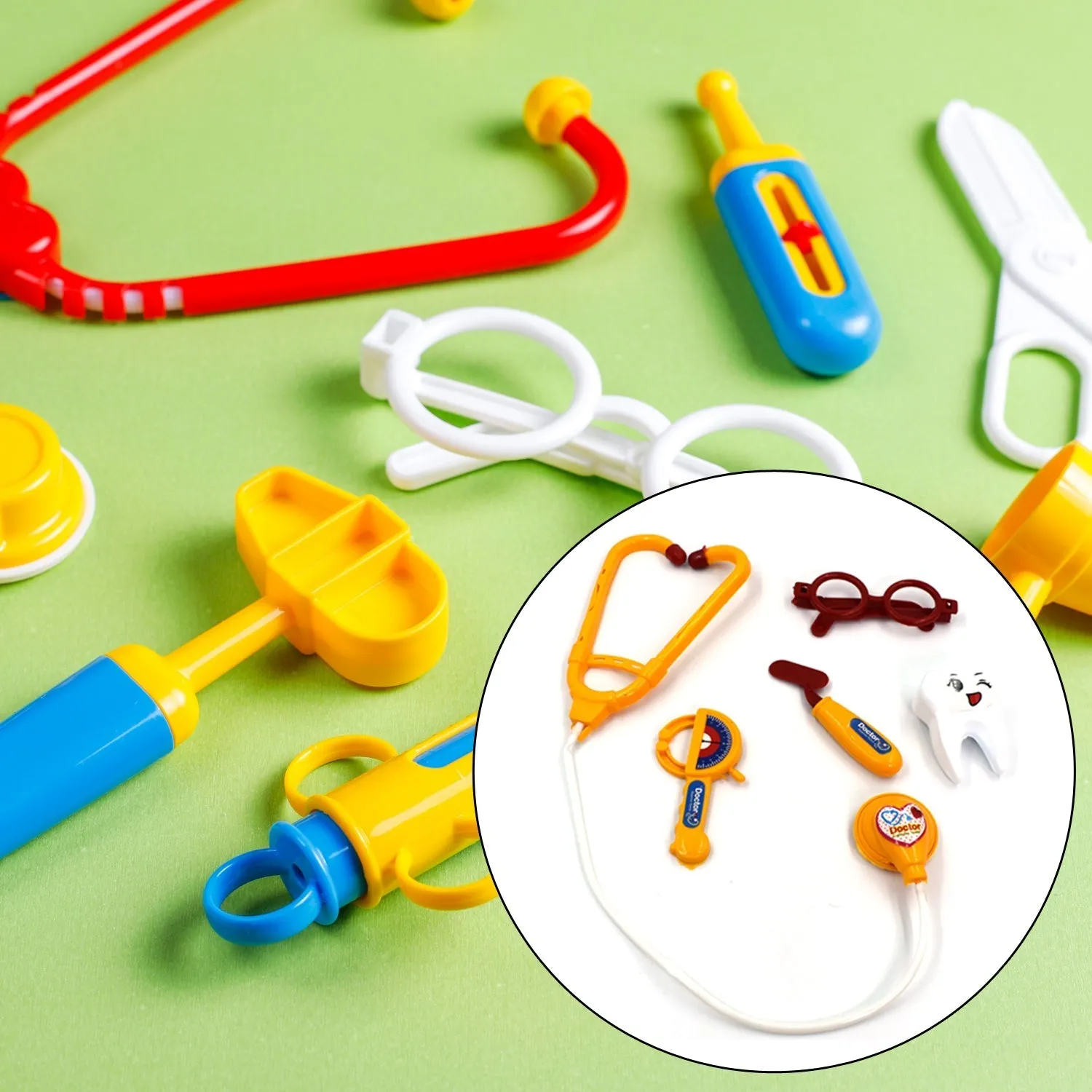 Doctor Play Set Kit Compact Medical Accessories Toy Set Pretend Play Kids