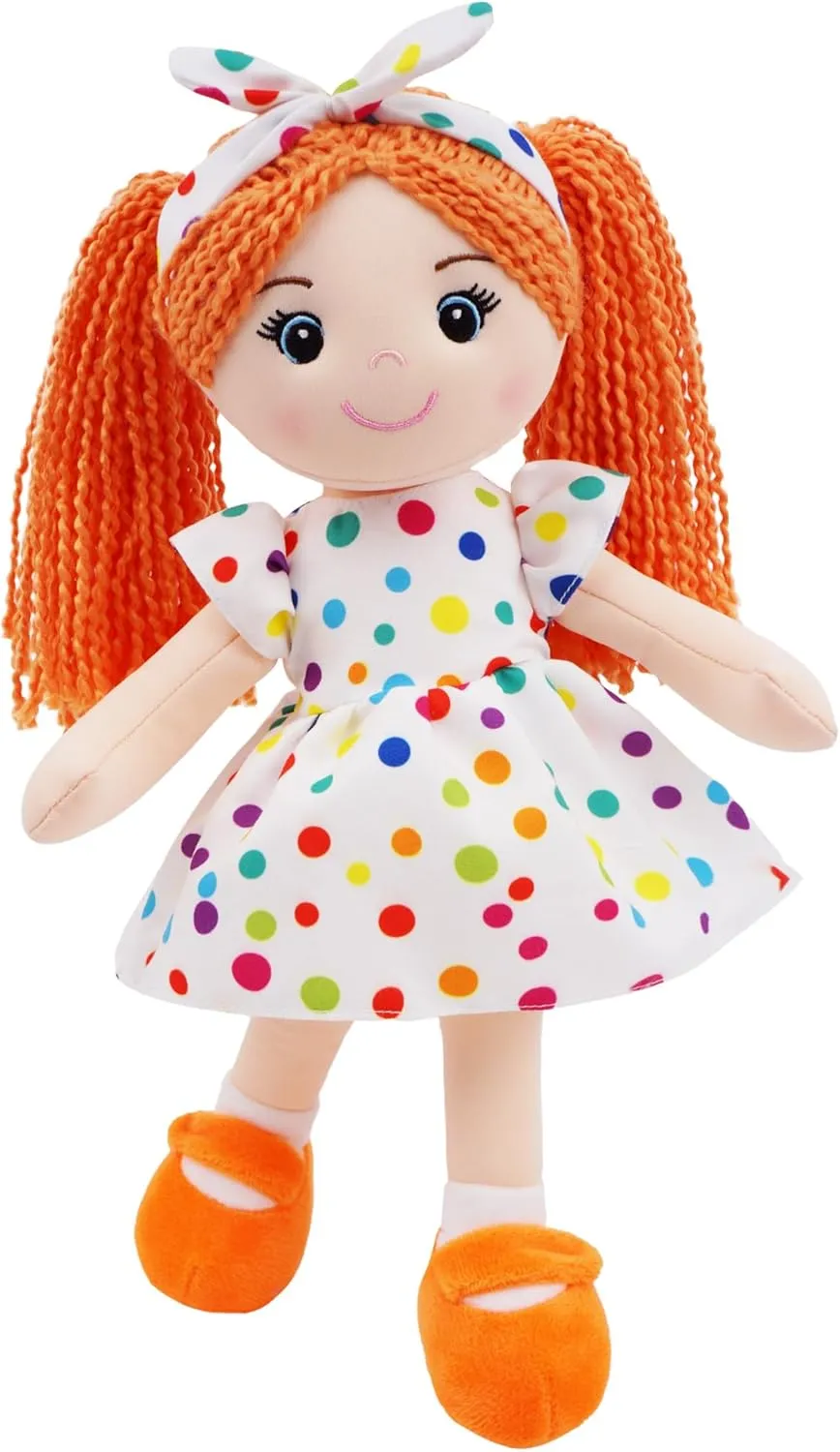 Doll - Orange M June Garden 14" Snuggle Cuties Bella - Soft Cuddly Plush Doll Gift for Girls congressional fertilize - Huggable Rag 