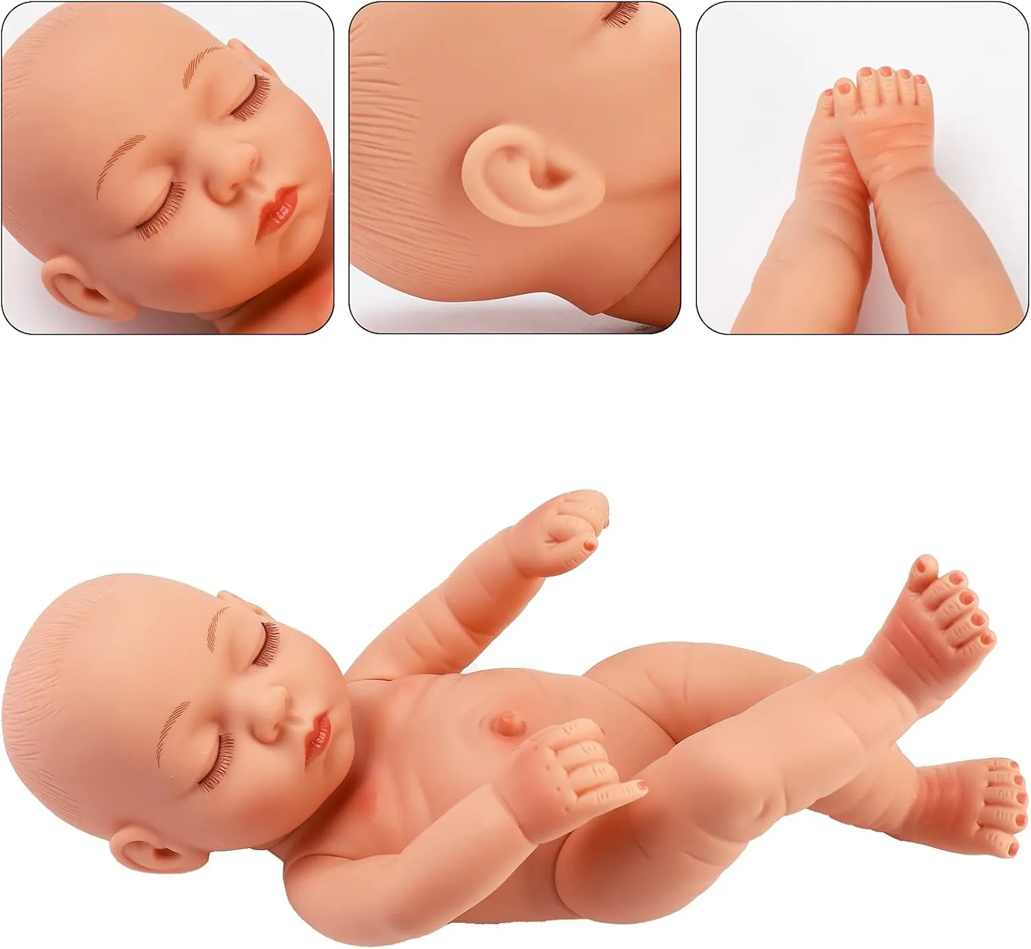 Doll, Sunflower ONEST 10 Inch Cute Baby cheep sorrowful rural Doll with Clothes Soothing Sleep Dolls Realistic Baby 