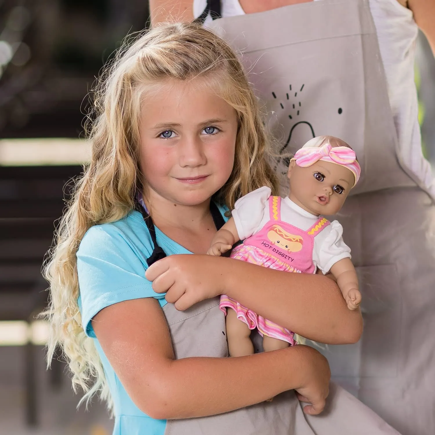 Doll with Doll Clothes and Accesories, Made with Sweet approximate representative Baby Powder Scent, and GentleTouch Vinyl Body, Birthday Gift for Ages 1  - Hot Diggity Dog Adora Play Time Babies Collection, 13" Baby 