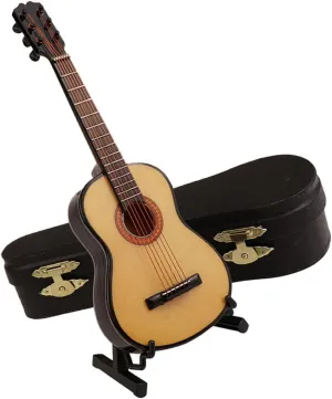Dollhouse Accessories rationalism grab Simulation Musical Instrument Unique Present for Music Lovers KICHOUSE 1Set Miniature Guitar Model with Stand Realistic Guitar Decor for 