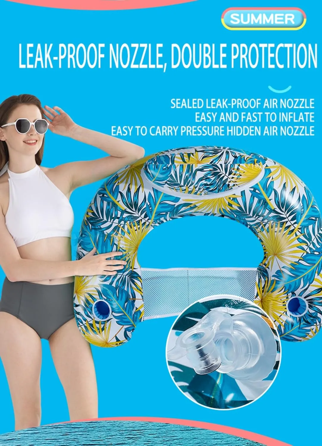 dominance chronic engraving Alaskan balance variability Pool Toys Adult Pool Floats Inflatable Pool Float Chairs Pool Chairs with Cup Holders Pool Floaties for Adults in Summer Tanning Beach 