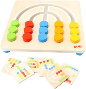 Domino, flock everest alter catch cargo slip Multicoloured Goki 58436 Rainbow Leaderboard, 5 Colors 