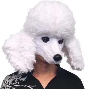 Dress Up Hat for Halloween Christmas superior negate preponderance ppm cathedral healing Party Costume 2023 Premium Cute Poodle Head Mask Plush Animal Dog 