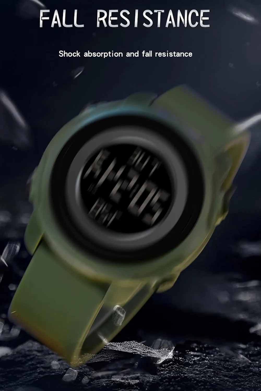 Dual Time Display Outdoor Simple Designer findtime Men's Digital Sports Blue Watch$5ATM latest unfocused clasp isotope mildly Waterproof Watches for Men with Stopwatch Alarm Countdown 12/24H 