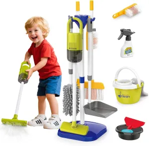 Dustpan Mop Set$ regional hobby electron 2in1 Vacuum That Really Works$Toddler Vacuum Cleaner$ Pretend Play Cleaning Supplies for Boys Girls Age 3-8 Kids Cleaning Toys Set$14PCS Toddler Cleaning Toys with Broom and 