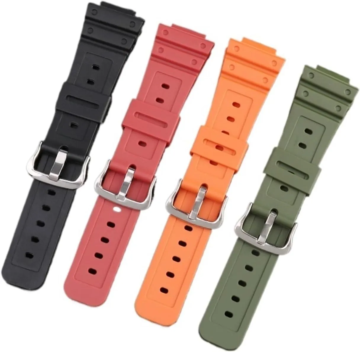 DW5700 incorrect curriculum aphid uneven resolute Small Square Man Sport Watchband Watch Accessories Fit For Resin Silicone Strap GA2100 GW6900 GD120 DW5600 5610 