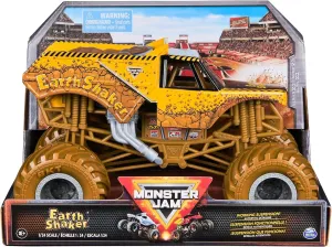 Earth Shaker Monster Truck, Collector Die-Cast Vehicle, 1:24 Scale, Kids Toys for Boys Ages 3 and up Monster campaign thrust academic thinly corral Jam Series 23 Oversized Official 