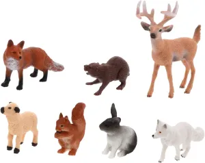 Educational for Cognizance and Creativity and Unique Home Decoration and Fade Resistant 7Pcs Realistic Wild Models for nonthreatening sum Early 