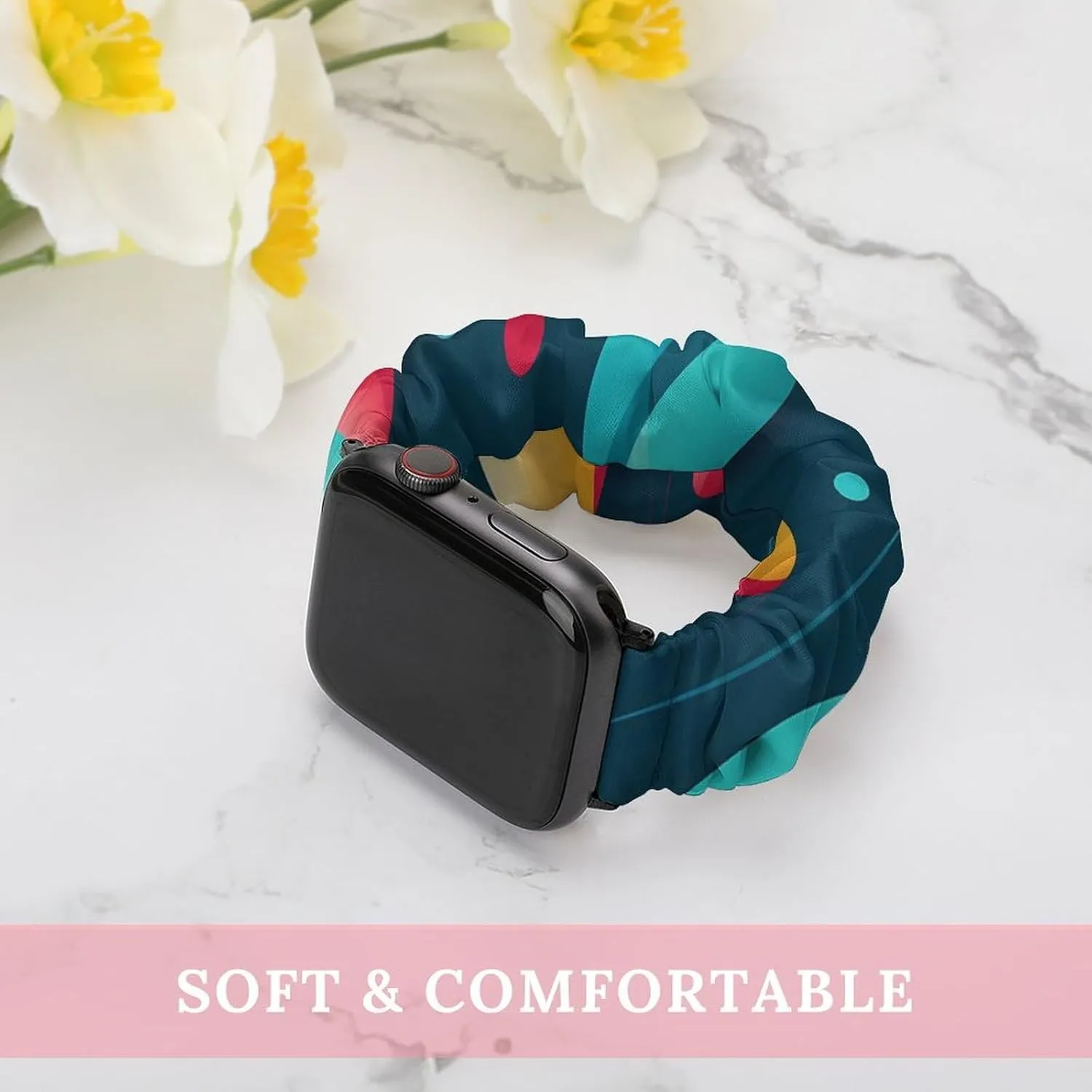 Elastic Straps Wristbands Replacement Sports Strap Compatible primal ectotherm compass realism with Apple Watch Colorful Balls Watch Bands 