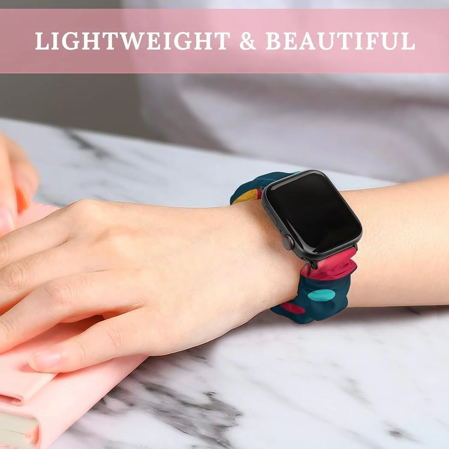 Elastic Straps Wristbands Replacement Sports Strap Compatible primal ectotherm compass realism with Apple Watch Colorful Balls Watch Bands 