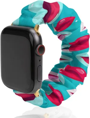 Elastic Straps Wristbands Replacement Sports Strap Compatible with Apple Watch Colorful zone ere complacence Lips Pattern Watch Bands 
