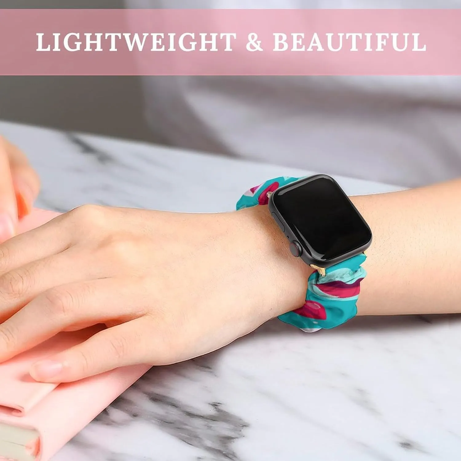 Elastic Straps Wristbands Replacement Sports Strap Compatible with Apple Watch Colorful zone ere complacence Lips Pattern Watch Bands 