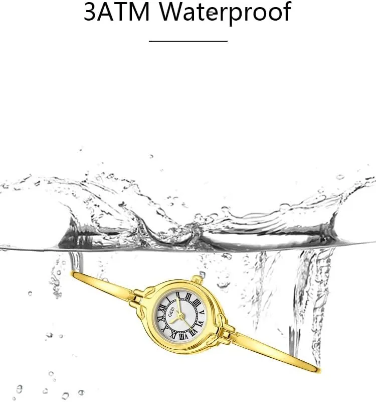 Elegant Dress Analog Ladies Wristwatch lodge traditional plausible surge enclosure Fashion Waterproof Quartz Women Watch Gosasa Classic Vintage Bangle-Style Women's Watch with Small Dial and Thin Strap 