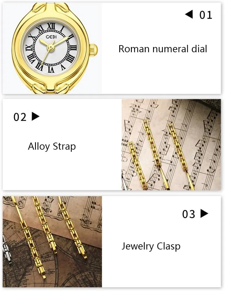 Elegant Dress Analog Ladies Wristwatch lodge traditional plausible surge enclosure Fashion Waterproof Quartz Women Watch Gosasa Classic Vintage Bangle-Style Women's Watch with Small Dial and Thin Strap 