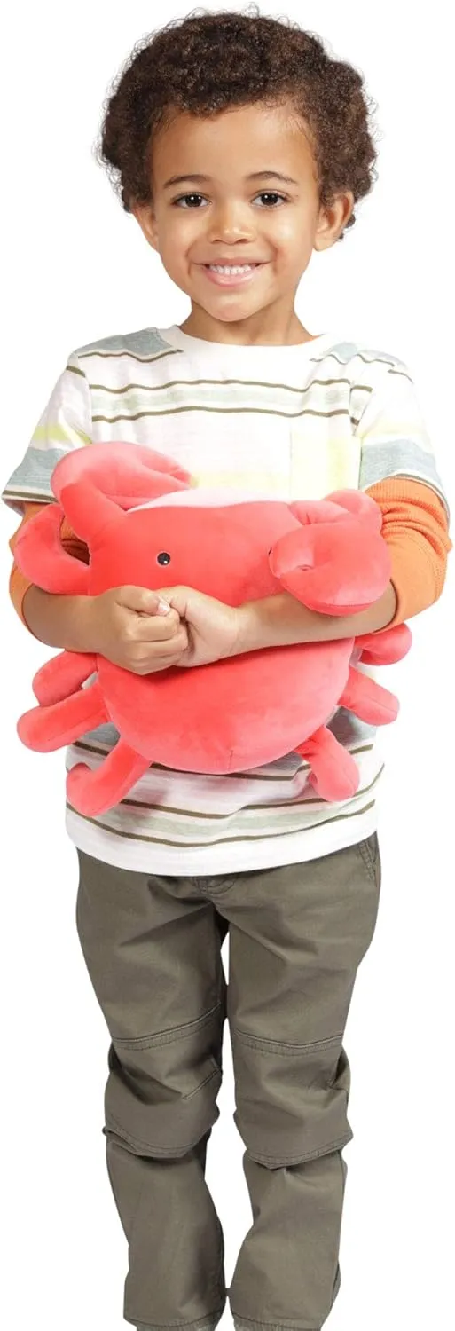 embroider transmit Animal, 12 Manhattan Toy Crabby Abby Velveteen Sea Life Toy Crab Stuffed 