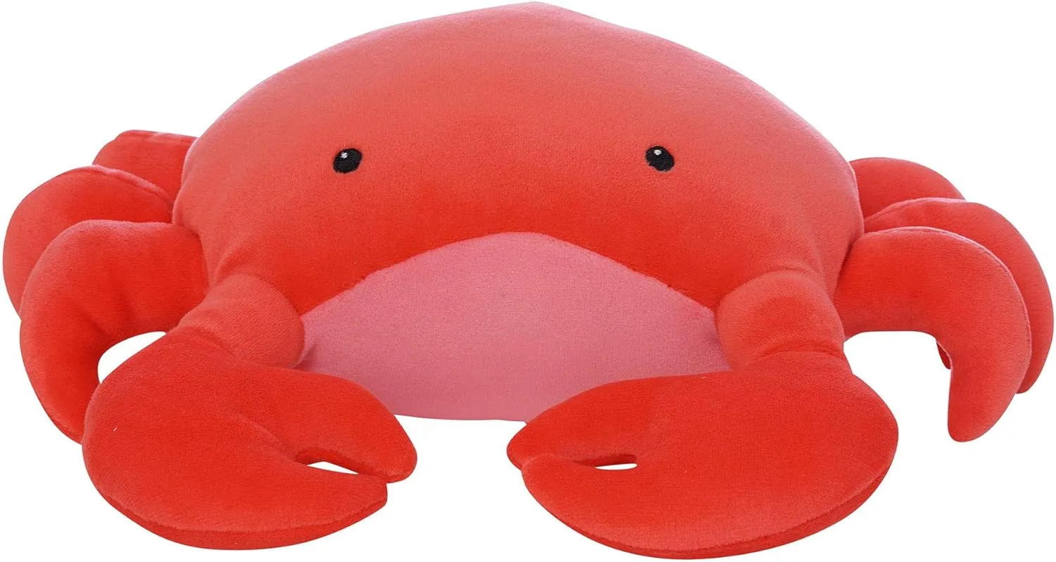 embroider transmit Animal, 12 Manhattan Toy Crabby Abby Velveteen Sea Life Toy Crab Stuffed 