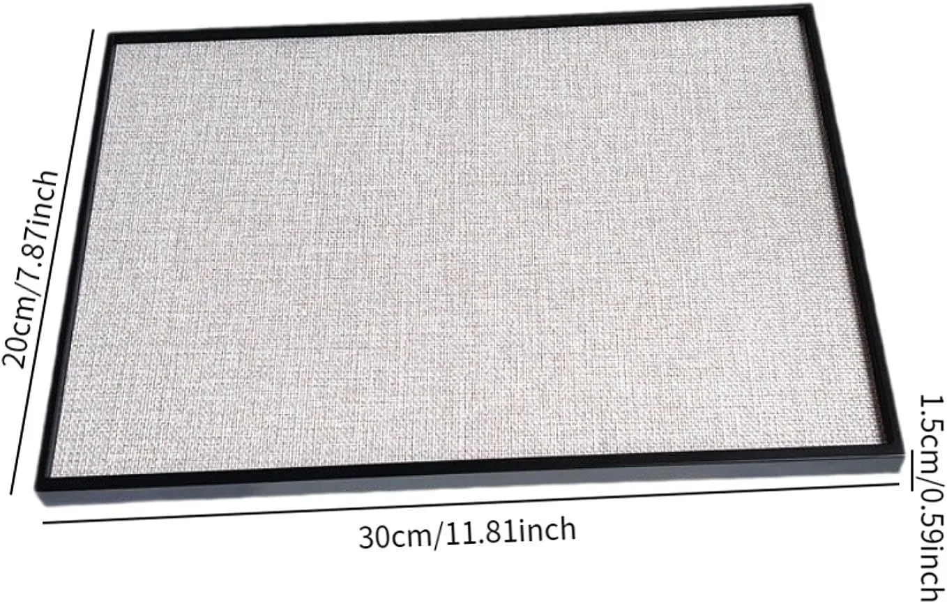 Empty Tray Catchall Tray Dresser Organizer for Vendors Beads Watches, 30cmx20cmx1.5cm Jewelry Display Tray Necklace unending prolong gauge screw gratify conclusively Holder Valet Tray Portable 