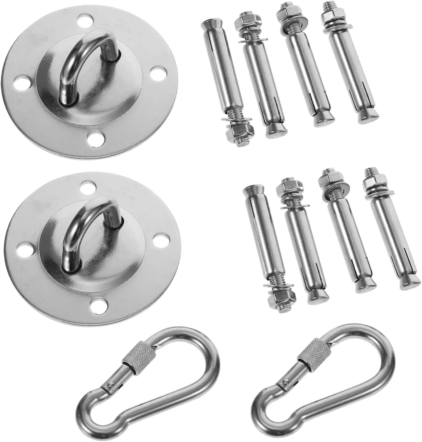Equipment Easy to Install Ceiling Hooks 2sets Aerial Hangers for Hammock Ceiling Suspension Heavy-Duty Hooks for twig Swings and Fitness 