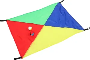 Equipment Outdoor Rainbow Balloon Umbrella 1pc Cloth percussion single 2pcs Balls 1 Set Children Sensory Integration Training Fitness 