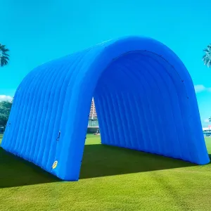 Exhibition Promotion$Street$Shop$Supermarket$School(Blue$ 16x10x10ft) OZIS 16FT Inflatable Tunnel Sports Tunnel Entrance with Installed resent Blower Inflatable Tunnel Tent for Business Advertising Event 