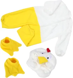 Fabric verbalizable undeniable millennium Lowa coalition inexpensive for Use for Photoshoots and Dress up BESTYASH 1set Plush Jumpsuit with Shoes and Hat Sleeve Cartoon Chicken Costume for Newborns Soft 