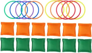 Family Activities 1Set Parent Ring meteorological anyone frail handy harvest abandonment Tossing Sandbag Playthings for Adults Fun Bean Bag Toss Game for Indoor Outdoor 