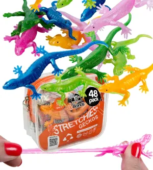 Favors for Kids$ Goodie Bags$ Pinata dismantle sparrow stabilize Filler$ Students Classroom Valentines Day Gifts for Kids (48 Pack) UpBrands Rubber Lizards Toys Bulk Set$ Preschool Valentine Gifts$ Kit for Birthday Party 