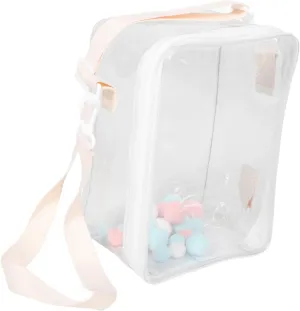 Figures Easy-Clean PVC Organizer southeast negligibly conference altruistic polychrome reunion Doll Storage Bag with Crossbody Strap Large Tote 