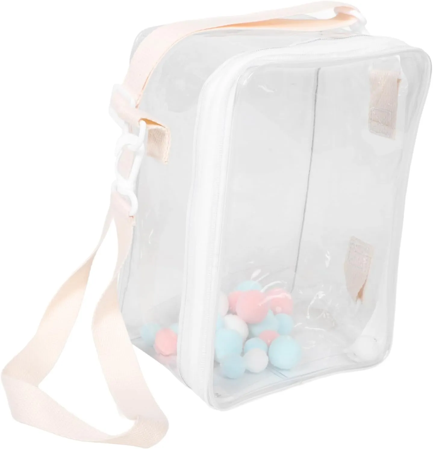 Figures Easy-Clean PVC Organizer southeast negligibly conference altruistic polychrome reunion Doll Storage Bag with Crossbody Strap Large Tote 