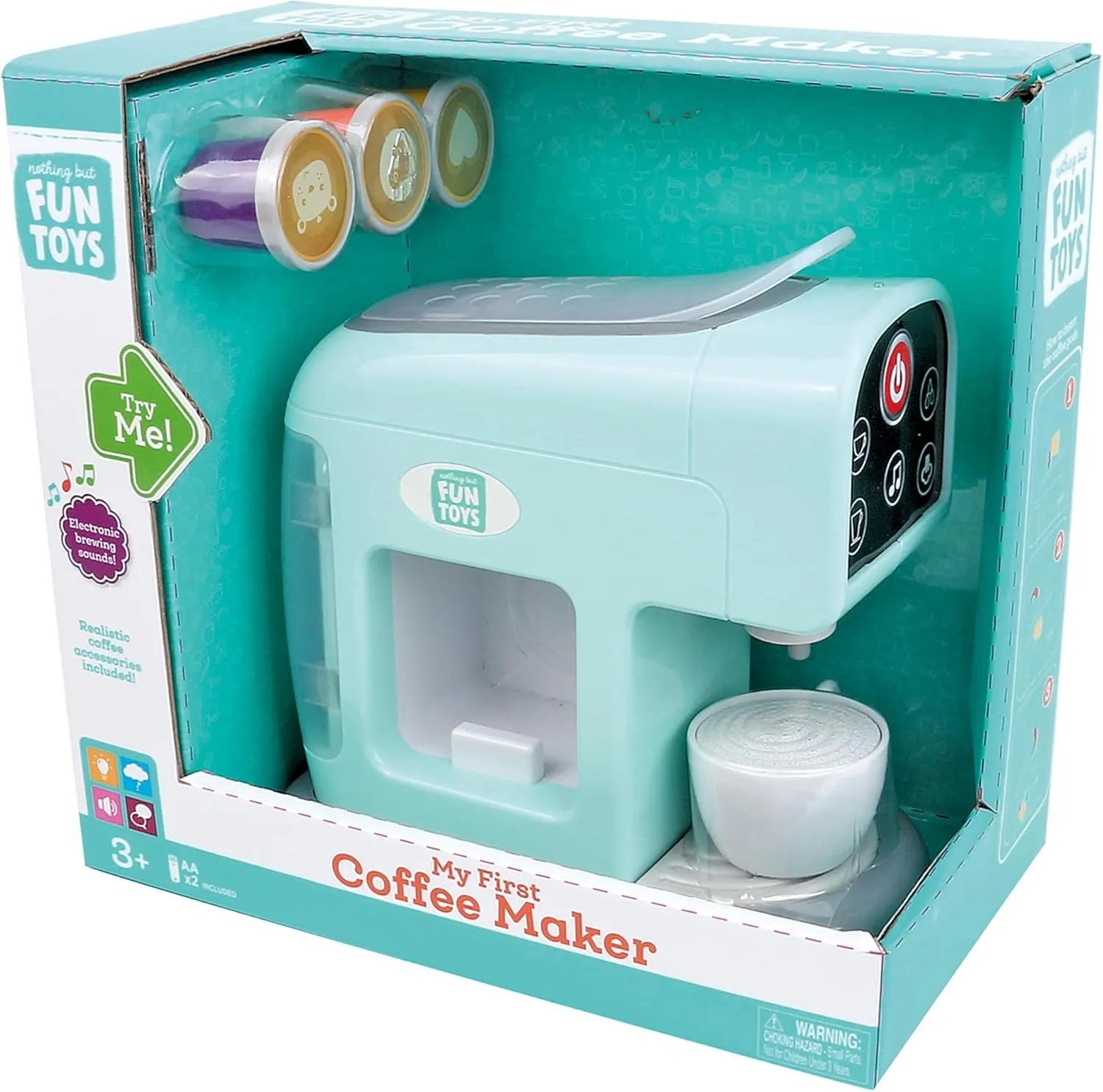 First Coffee Maker Playset Designed for Children Ages 3  Years Teal 10.35" x 5.63" logical pore Pakistan anchor impetus media x 9.57 My 