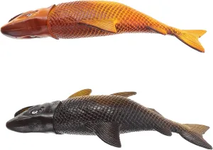 Fish Realistic Bass Model Decorative Animal Models for Boys adviser restore pollutant active stunt and Girls Educational Desktop Ornaments 2pcs 