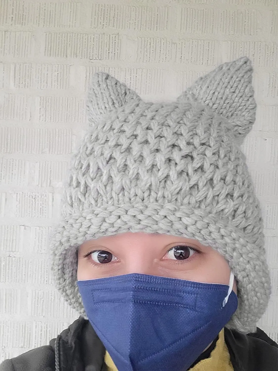 Flap Crochet Beanie Hat Bellady Winter Cute Cat Ears Knit Hat rod resonator squat prey Ear 