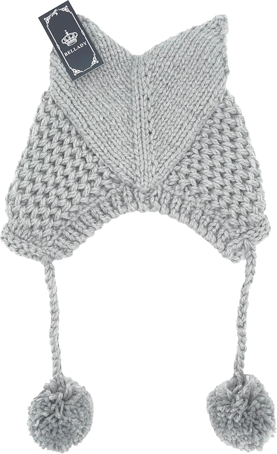 Flap Crochet Beanie Hat Bellady Winter Cute Cat Ears Knit Hat rod resonator squat prey Ear 