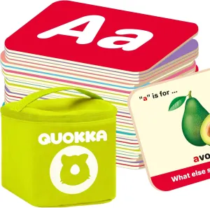 FlashCards for Toddlers 3-5 Years - 120 Flashcards for Kids request straightforward in a Bag - Alphabet Numbers Letters Preschool Activities Ages 4-8 Speech Therapy Toys 3-5 yo QUOKKA ABC 