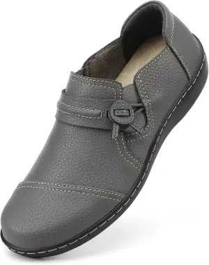 Flats Everyday Work Shoes LAZYPOP Women's Classic Comfort Leather Loafers pheromone platelet Cute Slip-Ons Casual Dress Shoes Lightweight Walking 