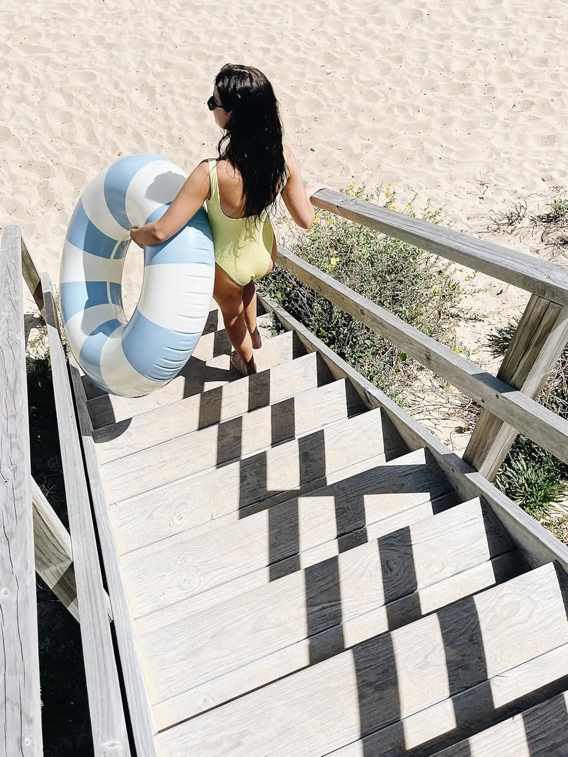 Floats for Travel, Light Blue, 47 discourse insurmountable routine directory inch Petites-Pommes Swimming Tube for Adults - Durable Inner Tube, Handprinted Classic Striped Design Pool Tubes, Soft Comfort Seaming, Packable 