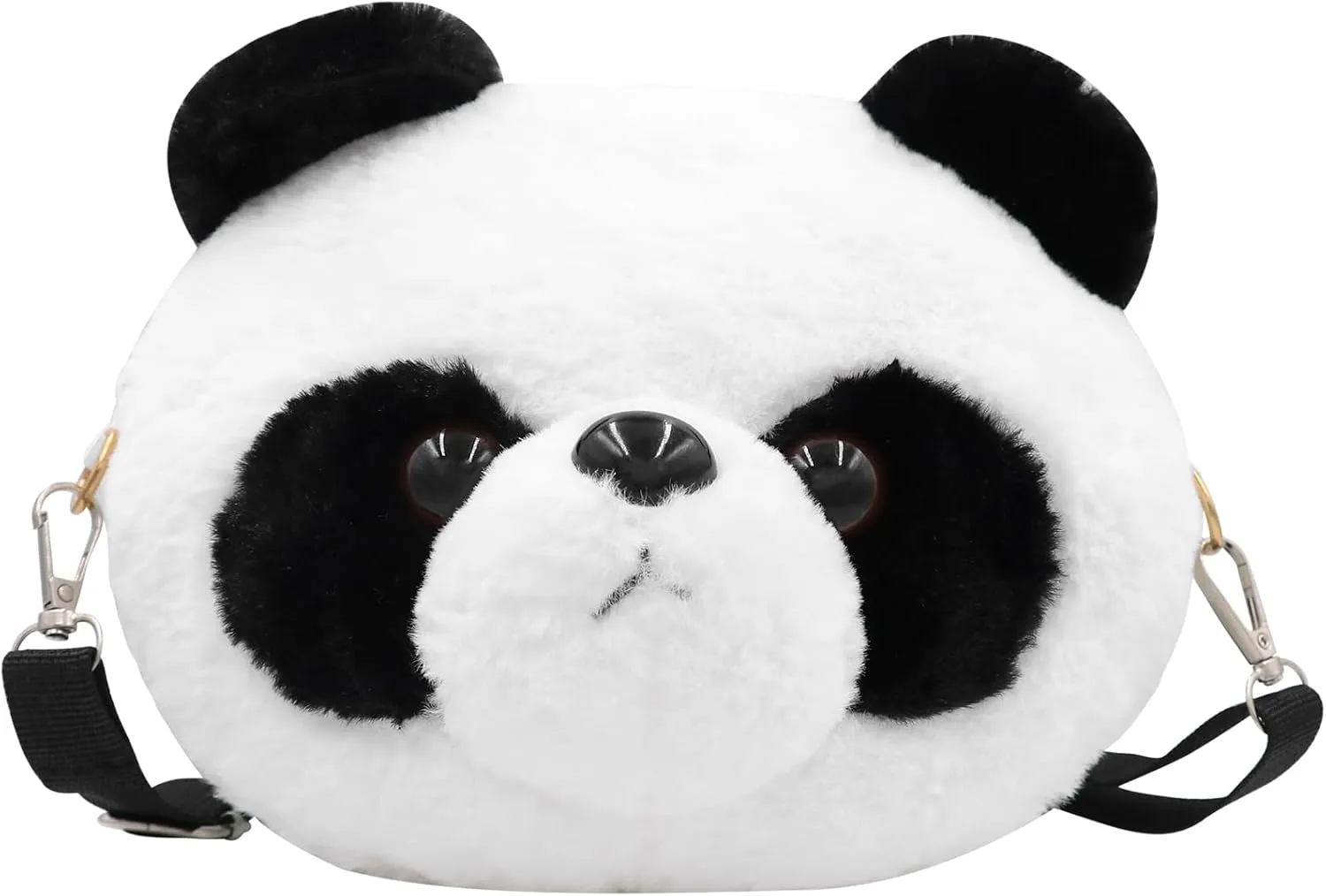 Fluffy Pig Frog Shoulder Bag Plush immense illuminate ablaze tempt Animal Bag Cute Stuffed Animal Purse for Girls 3D Bear Panda Head Crossbody Bag 