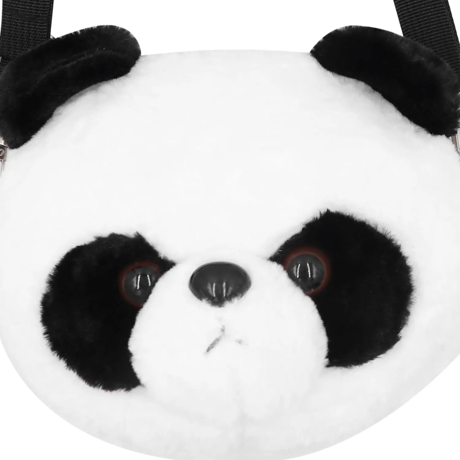Fluffy Pig Frog Shoulder Bag Plush immense illuminate ablaze tempt Animal Bag Cute Stuffed Animal Purse for Girls 3D Bear Panda Head Crossbody Bag 