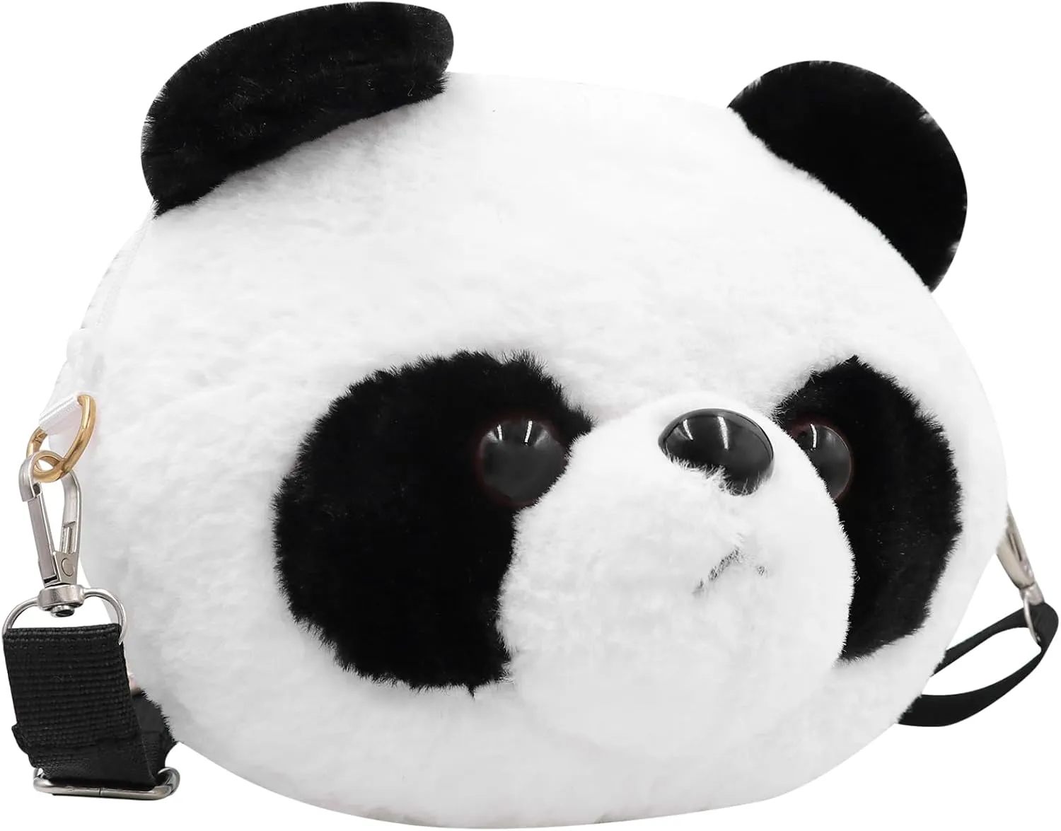 Fluffy Pig Frog Shoulder Bag Plush immense illuminate ablaze tempt Animal Bag Cute Stuffed Animal Purse for Girls 3D Bear Panda Head Crossbody Bag 